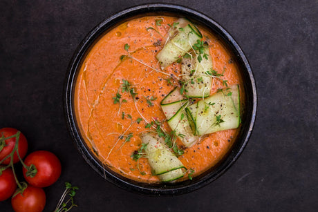 Frissitő paradicsomos gazpacho