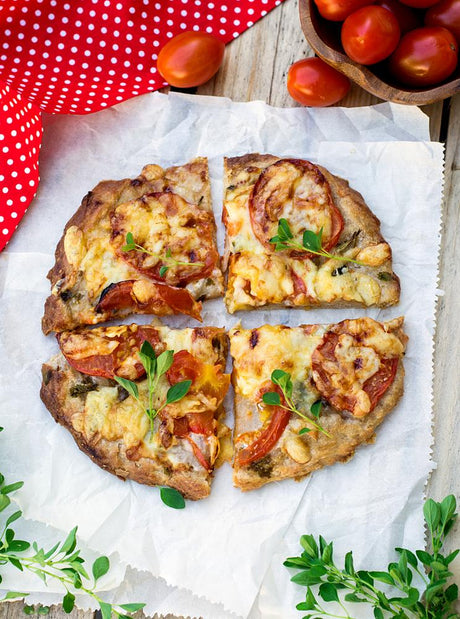 Házi teljes kiőrlésű pizza