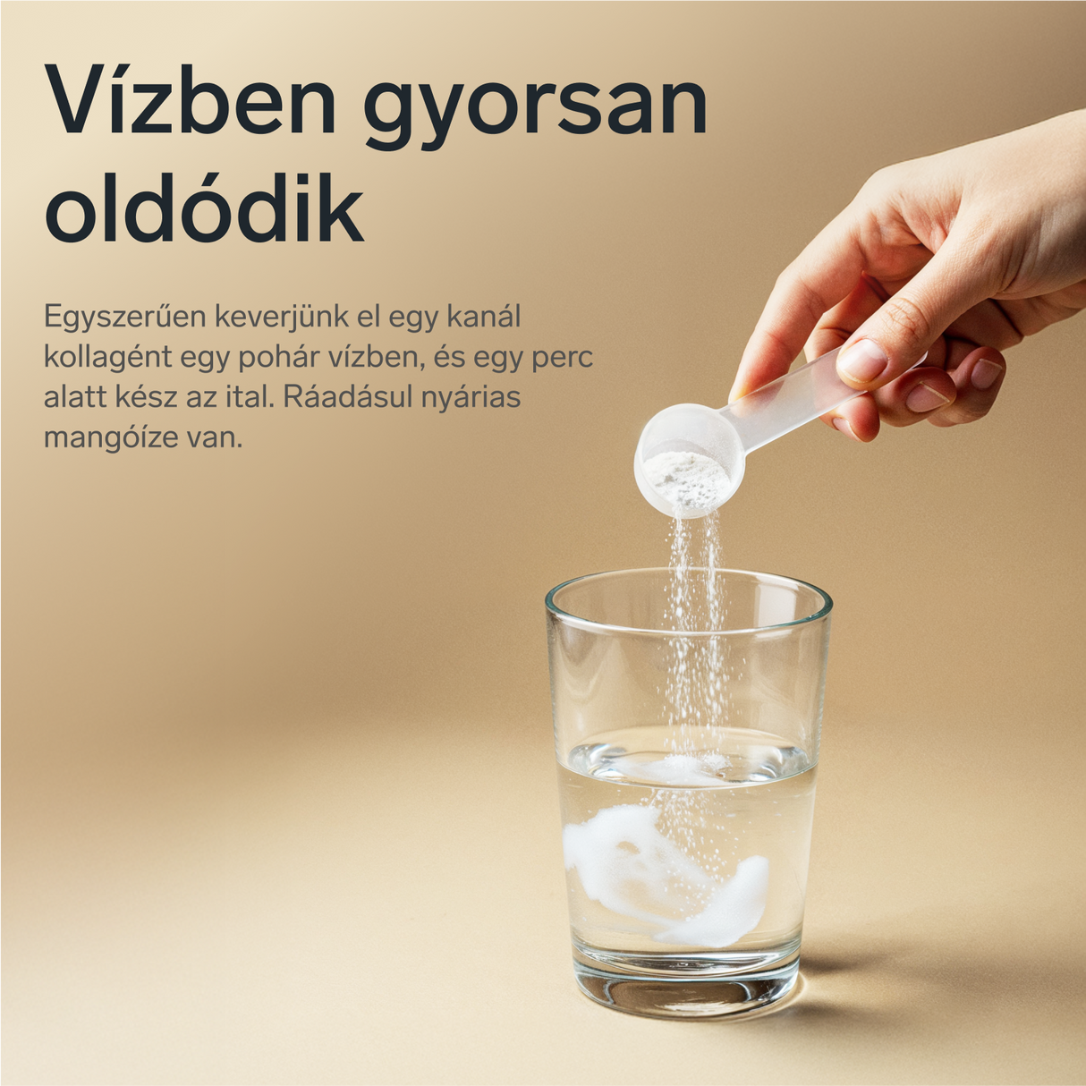 Prémium kollagén hialuronsavval és C-vitaminnal (mangó ízű)