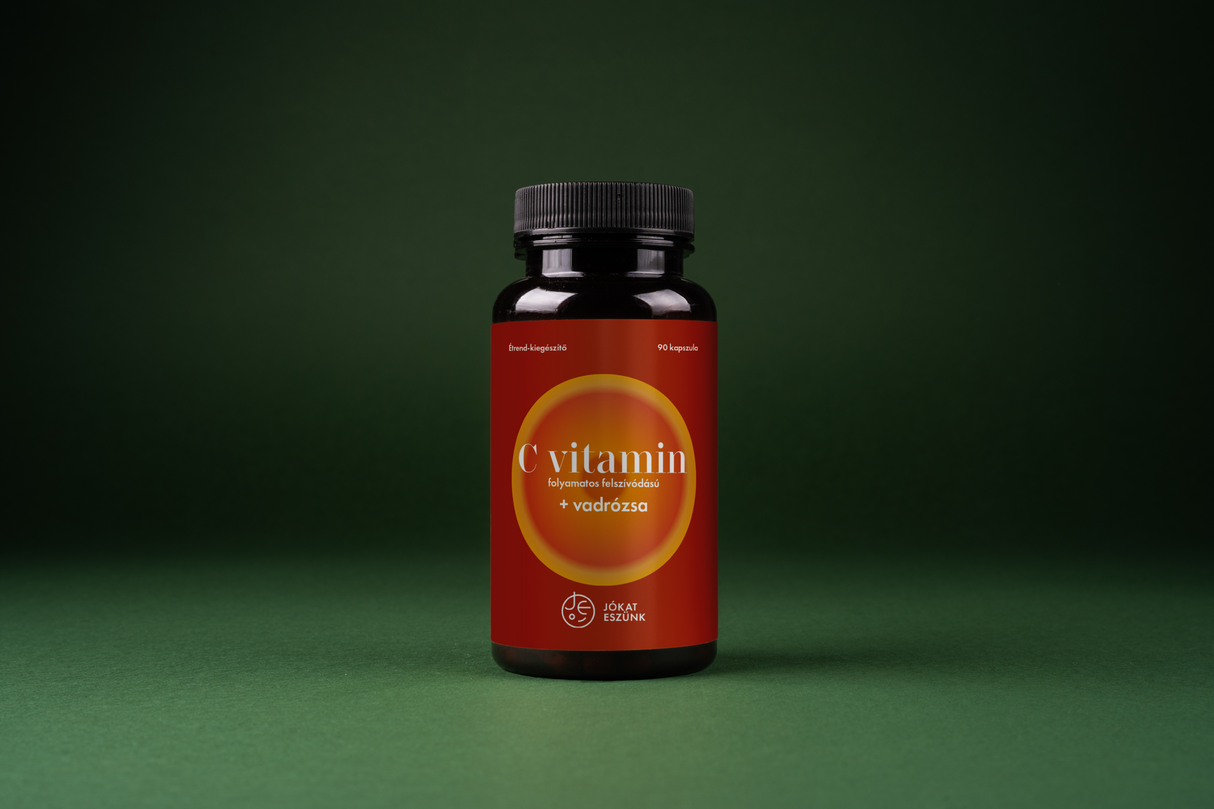 Fokozatosan felszabaduló C-vitamin csipkebogyó kivonattal