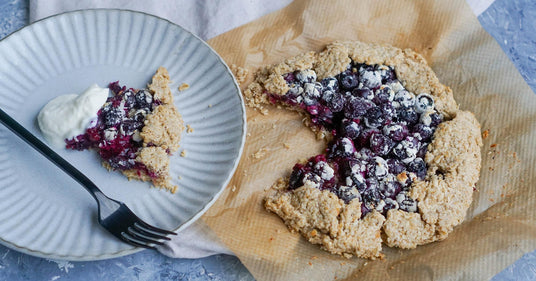 Áfonyás zabpehely galette
