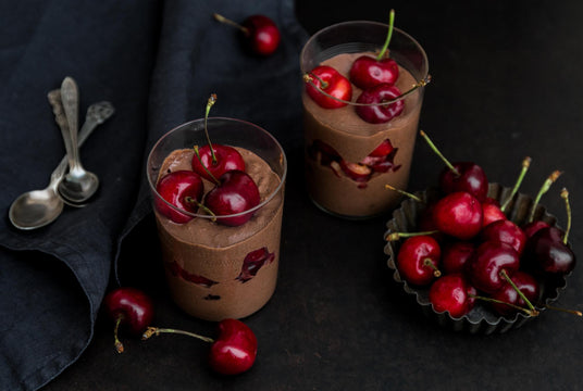 Vegan cseresznyés csokoládé mousse