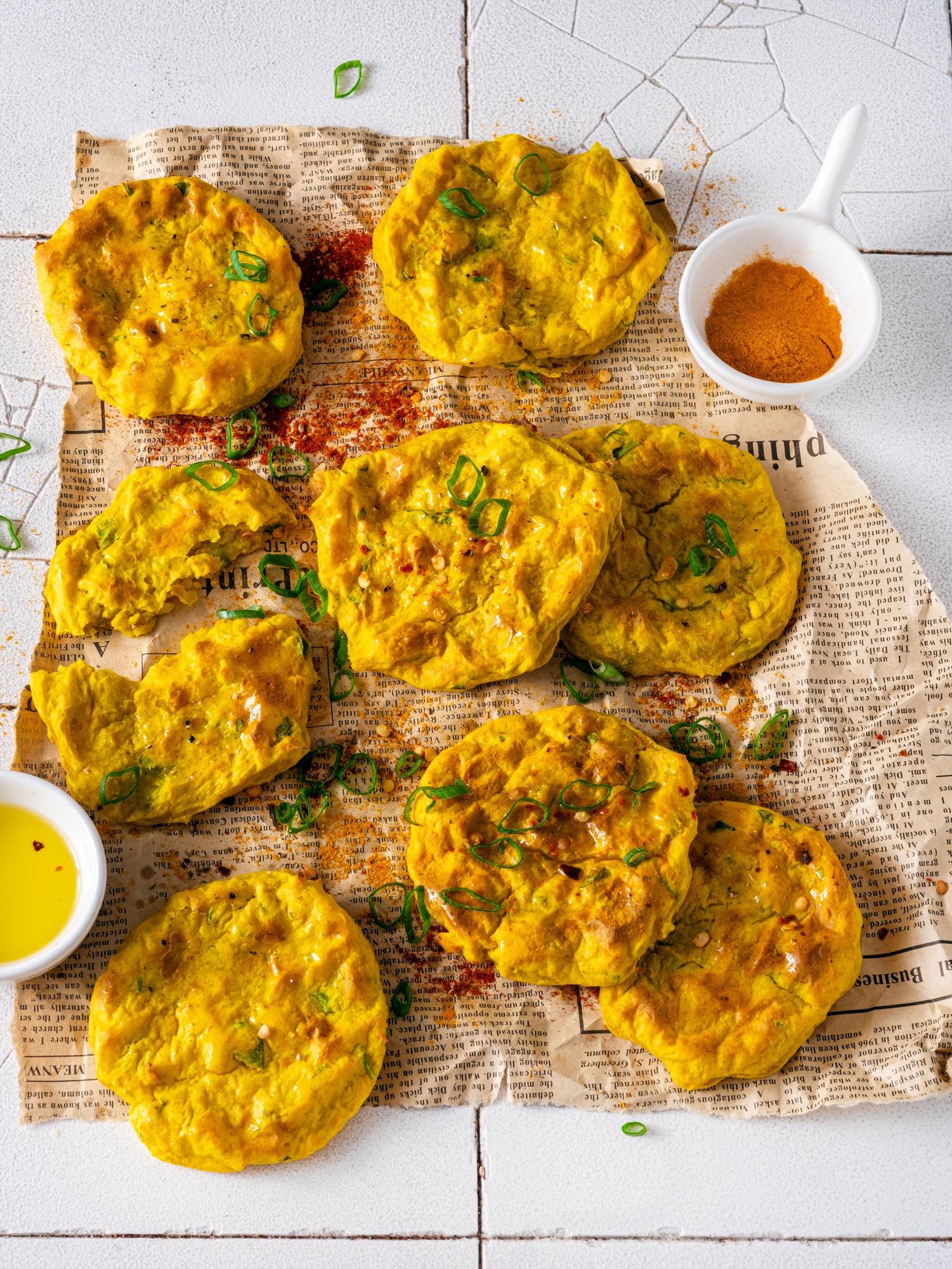 Algériai burgonyás lepény