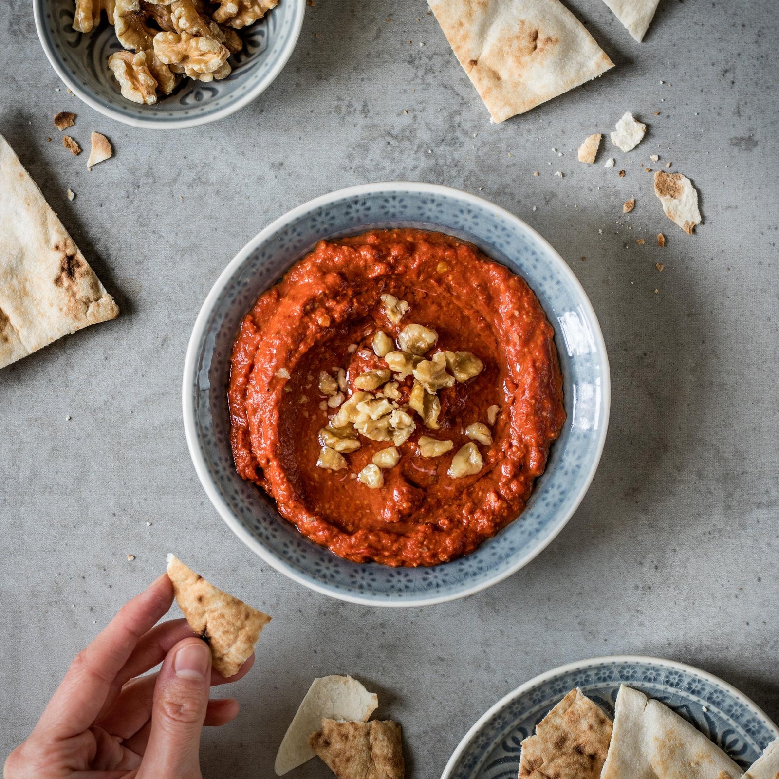 Sült paprikás-diós krém