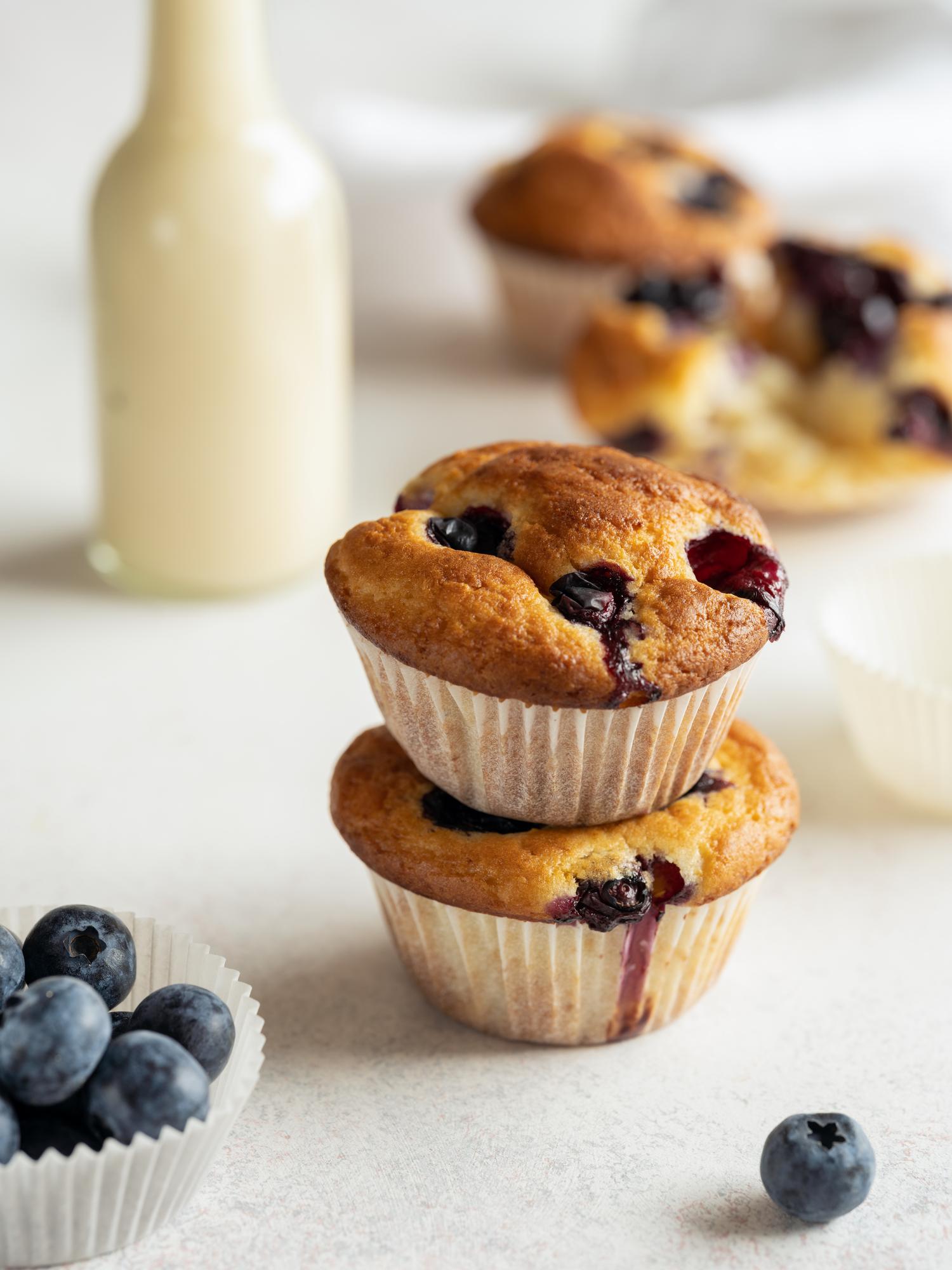 Áfonyás muffin joghurttal