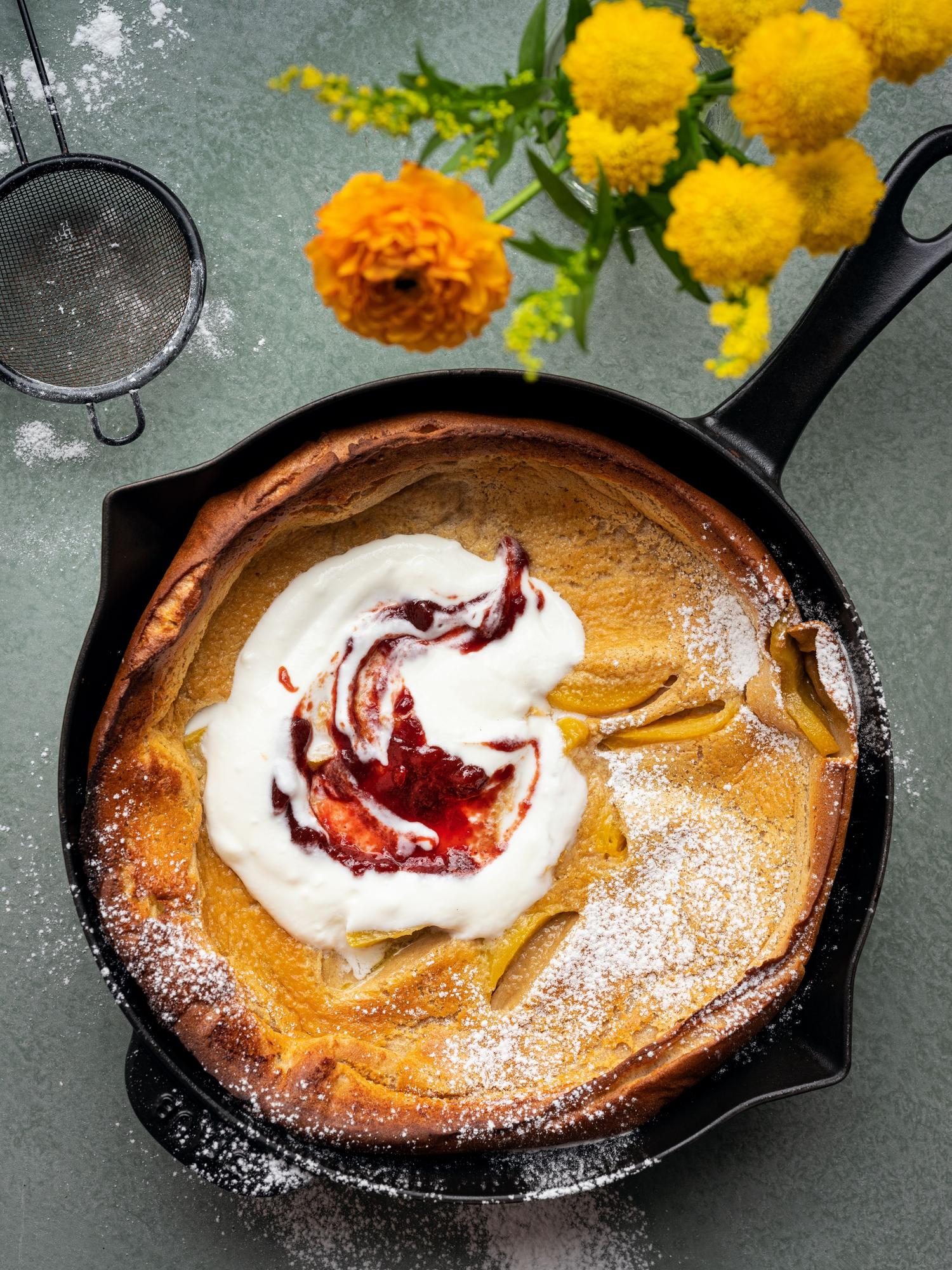 Őszibarackos dutch baby