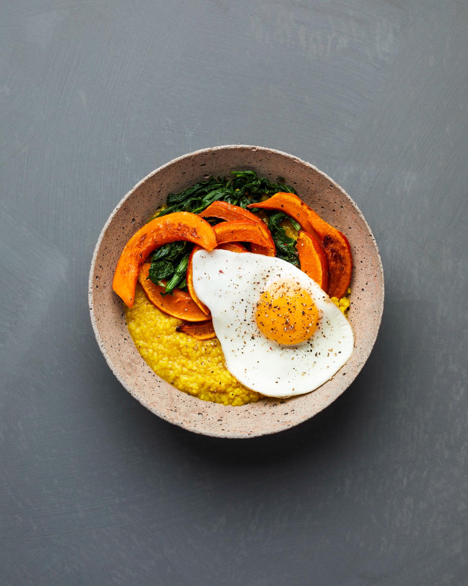 Bulgurpép sült tökkel