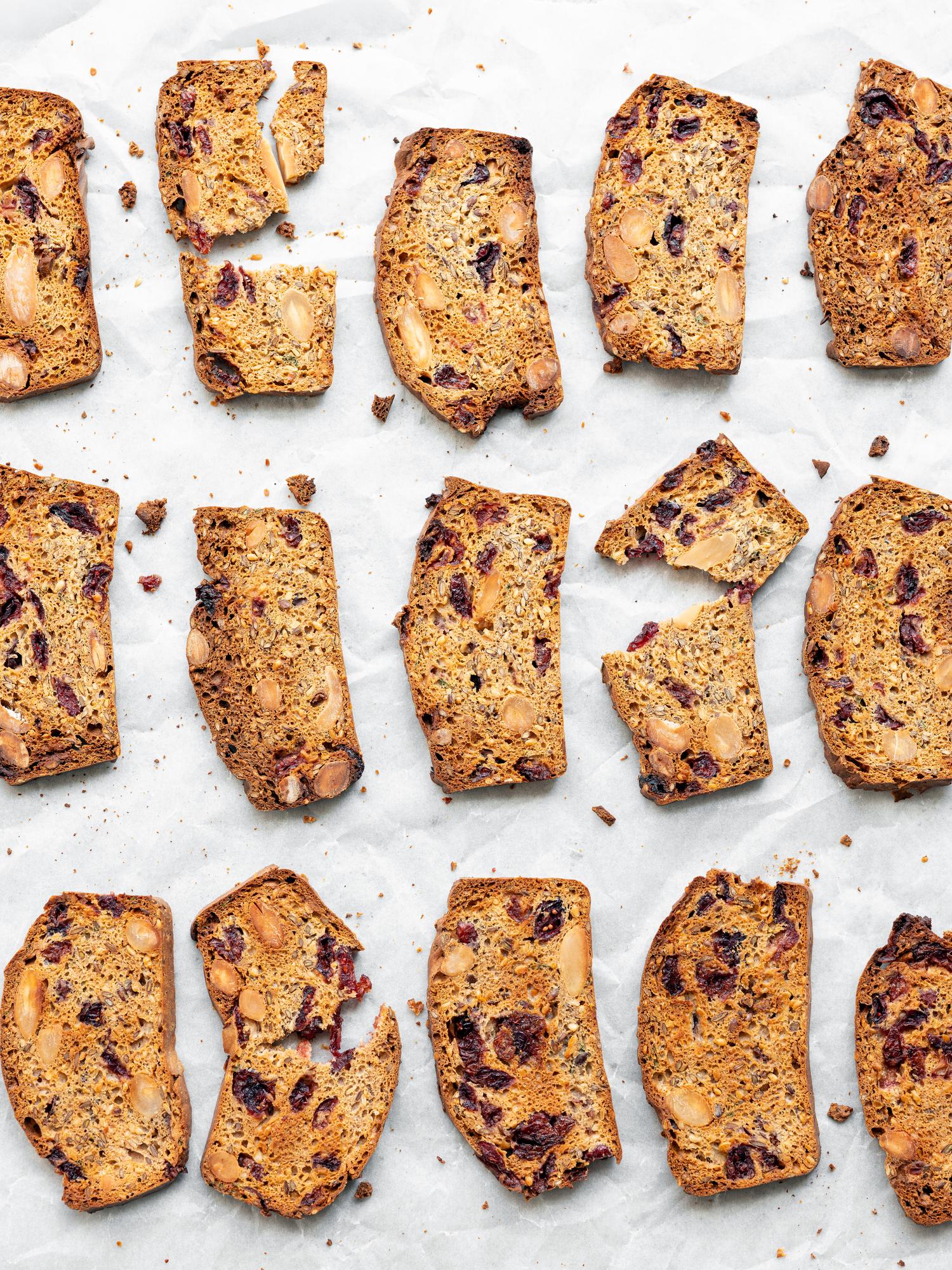 Kenyérchips áfonyával