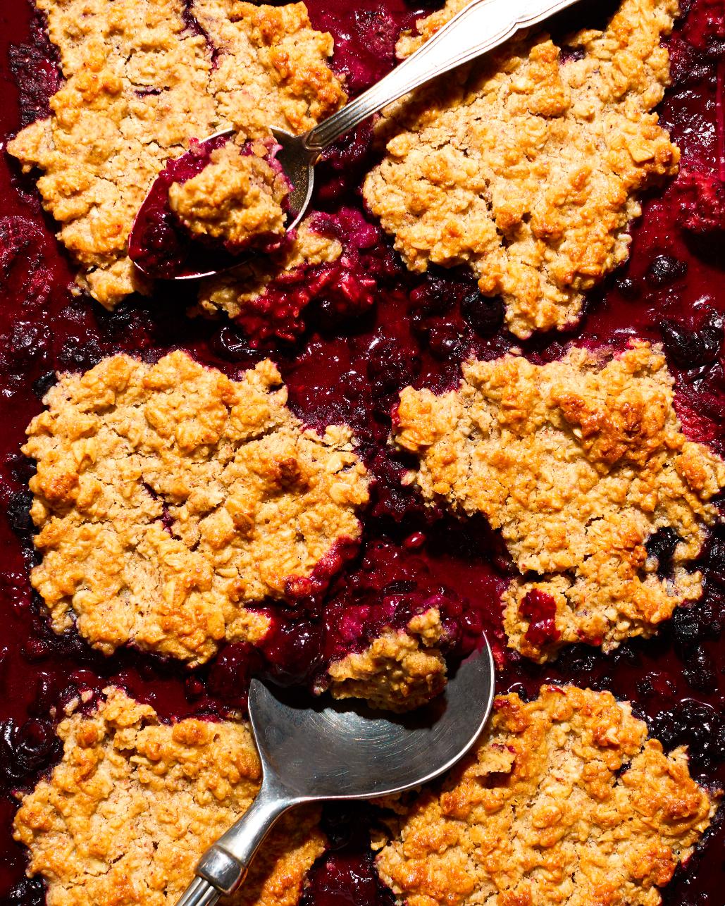 Erdei gyümölcsös cobbler