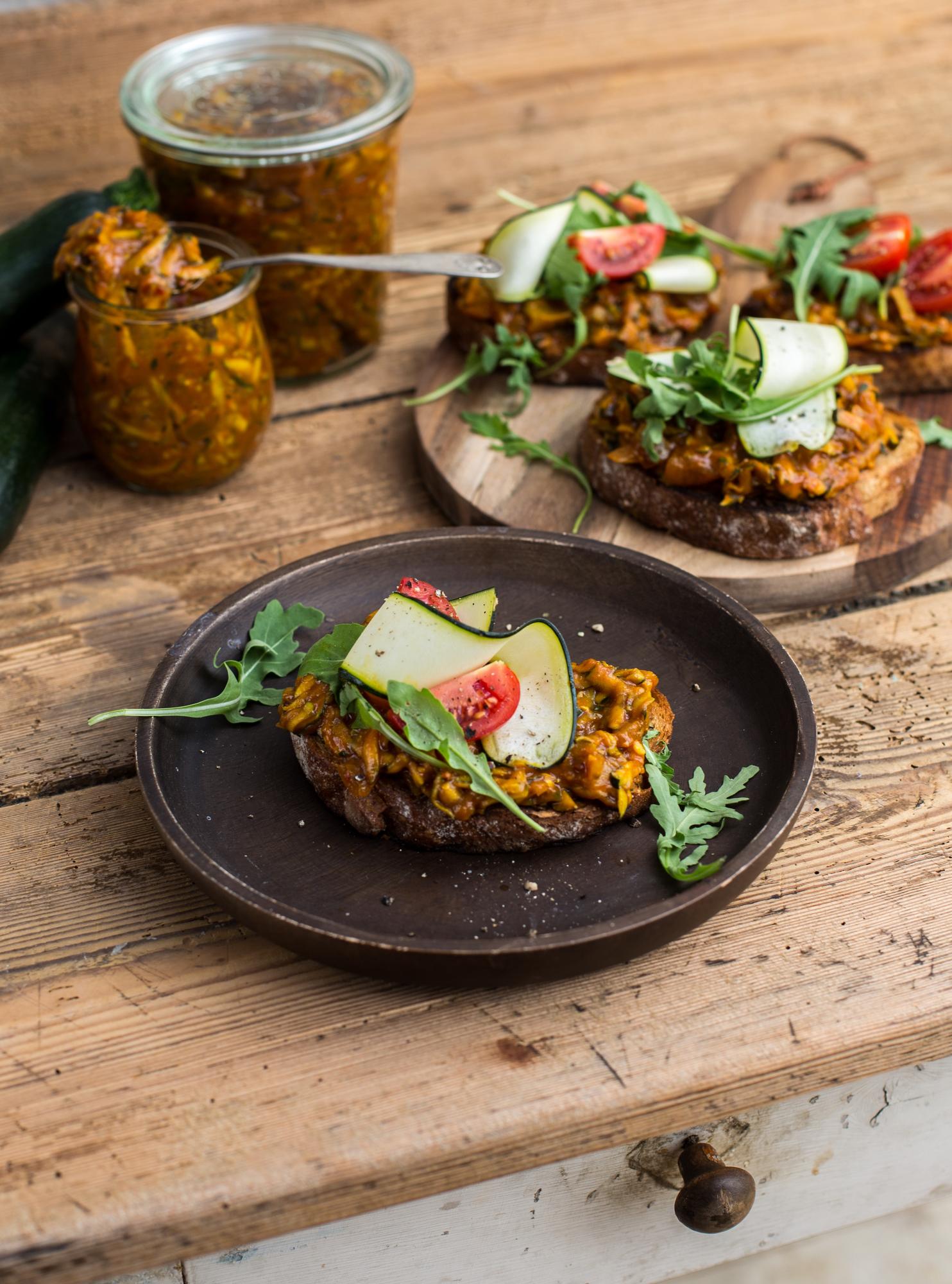 Cukkinikrém pirítósra