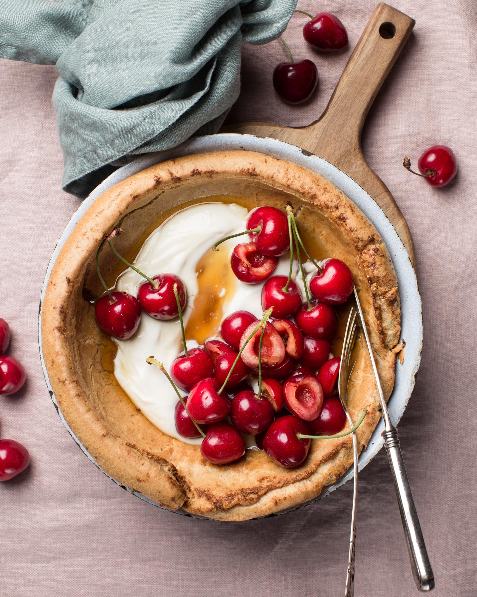 Dutch baby cseresznyével