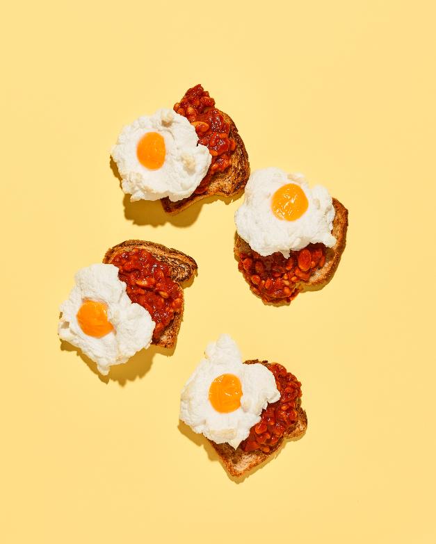 Felhős tojás babbal