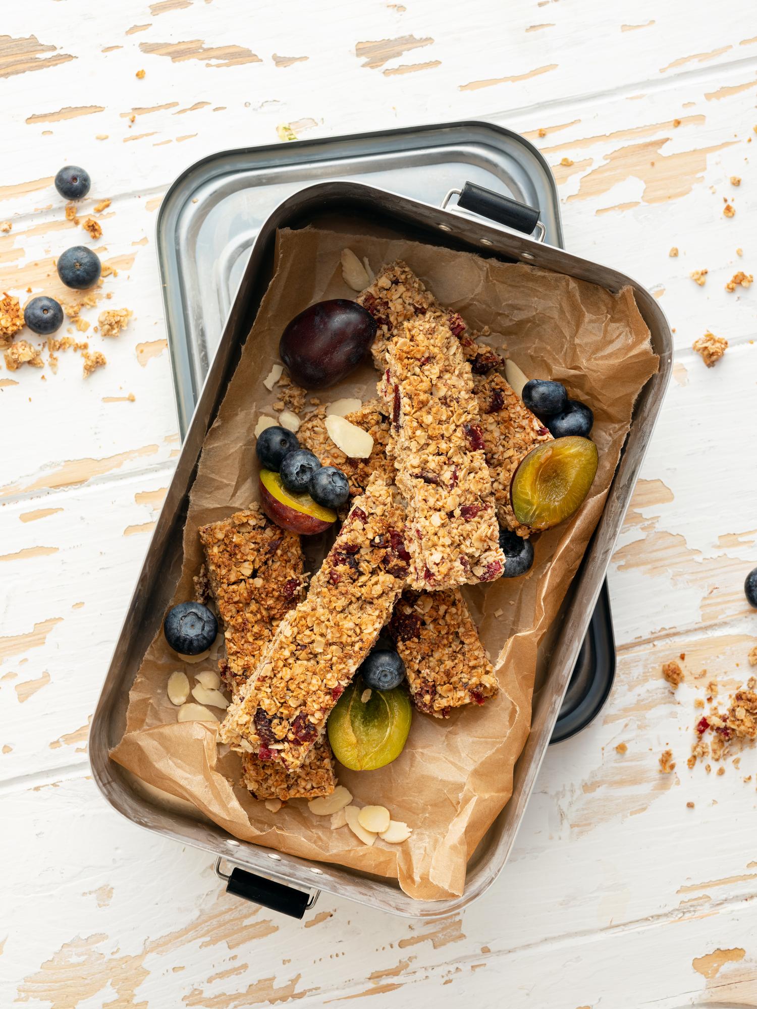 Áfonyás flapjack