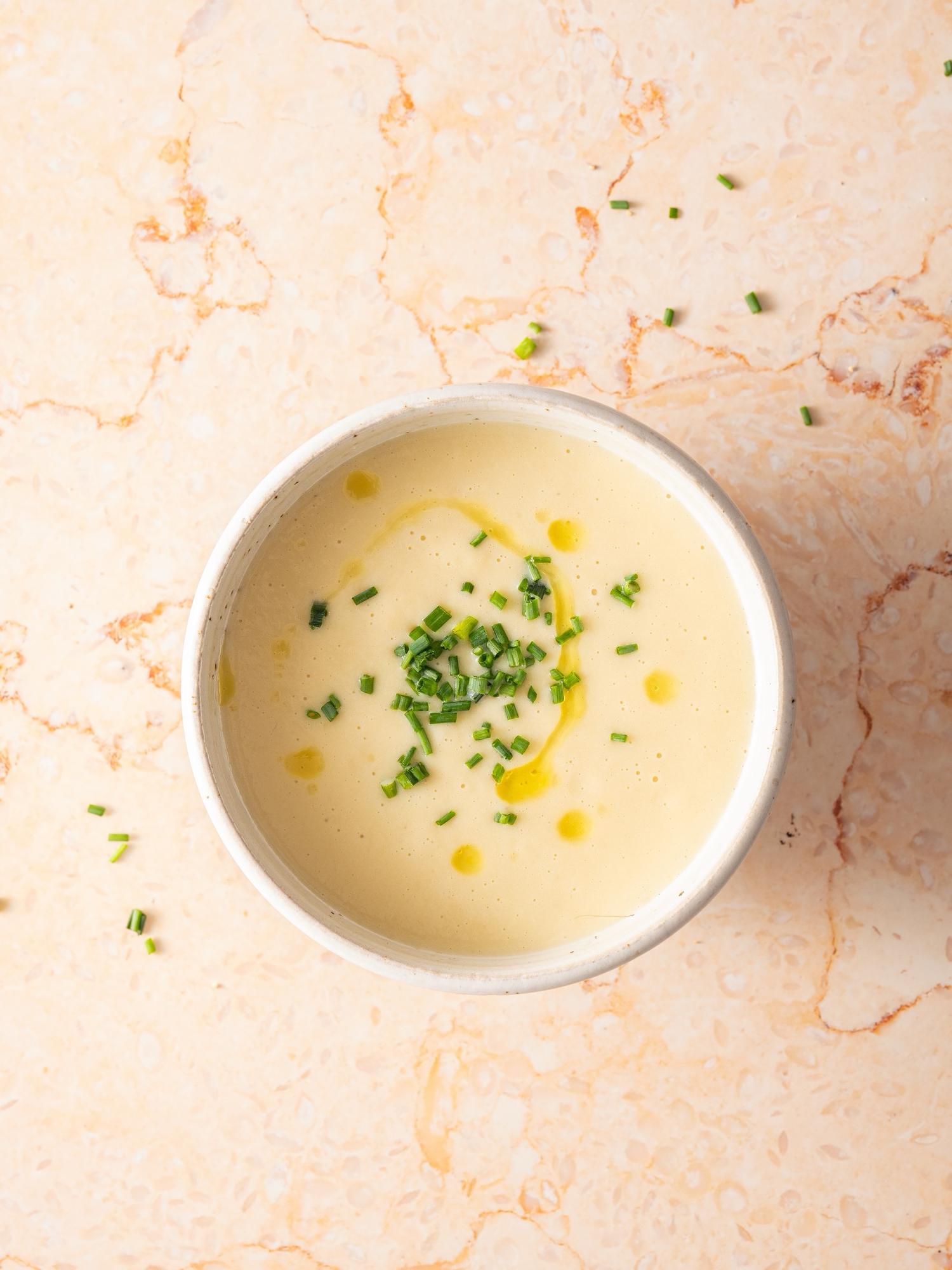 Francia póréhagyma-leves (vichyssoise)