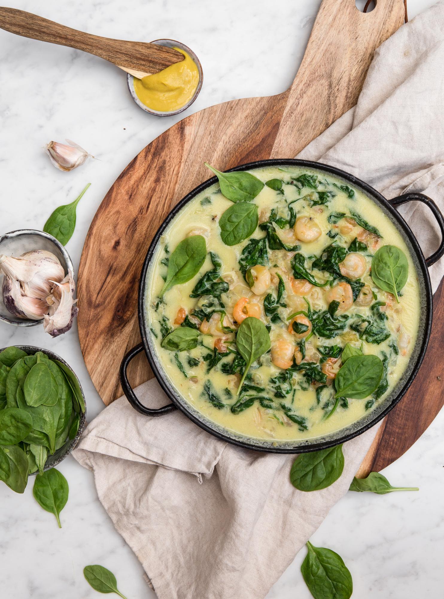 Garnélarák mustáros szószban