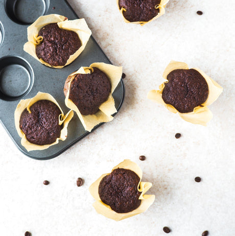 Kávés muffin kókuszcukorral