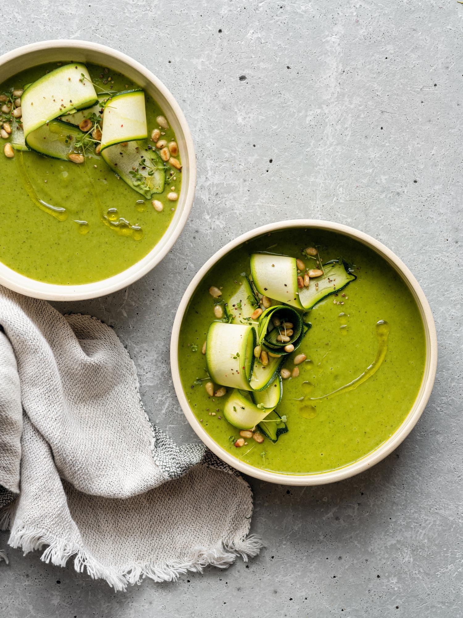 Burgonya-cukkini krémleves