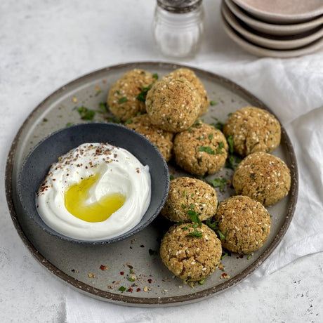 Csicseriborsós falafel