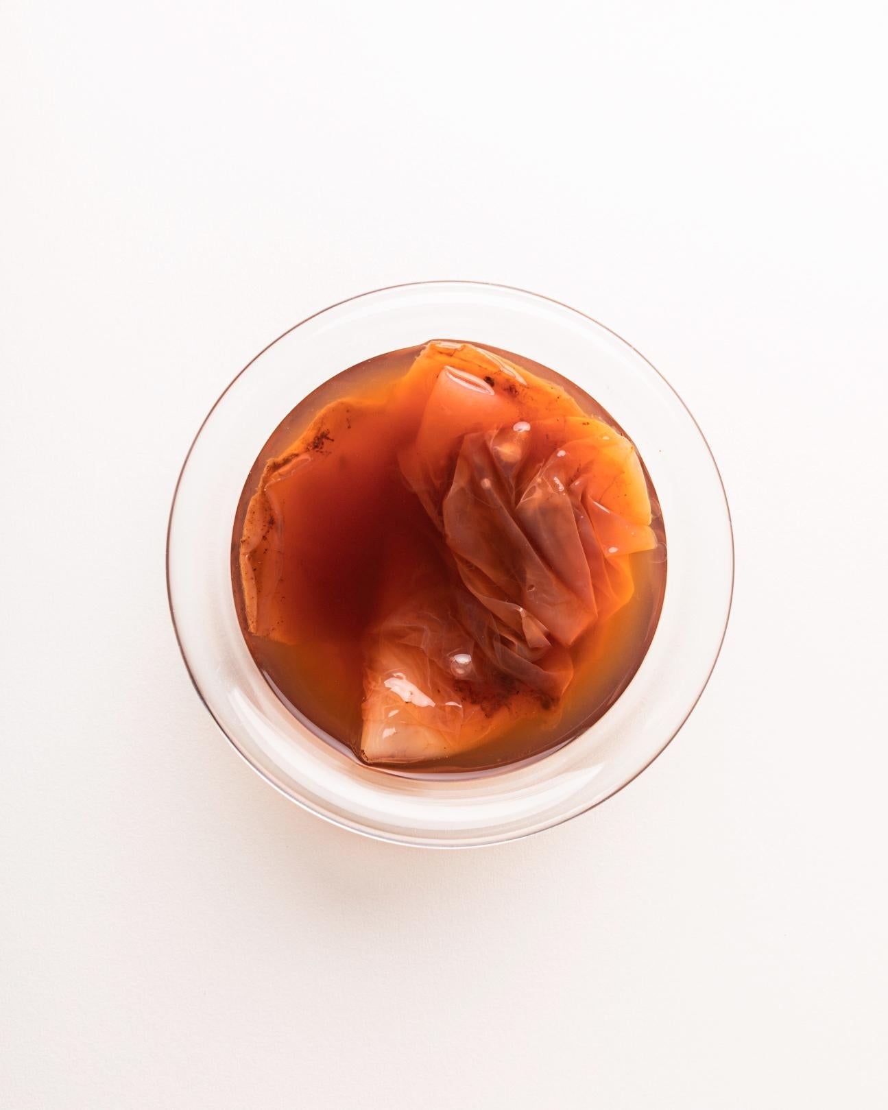 Fekete teából készült kombucha