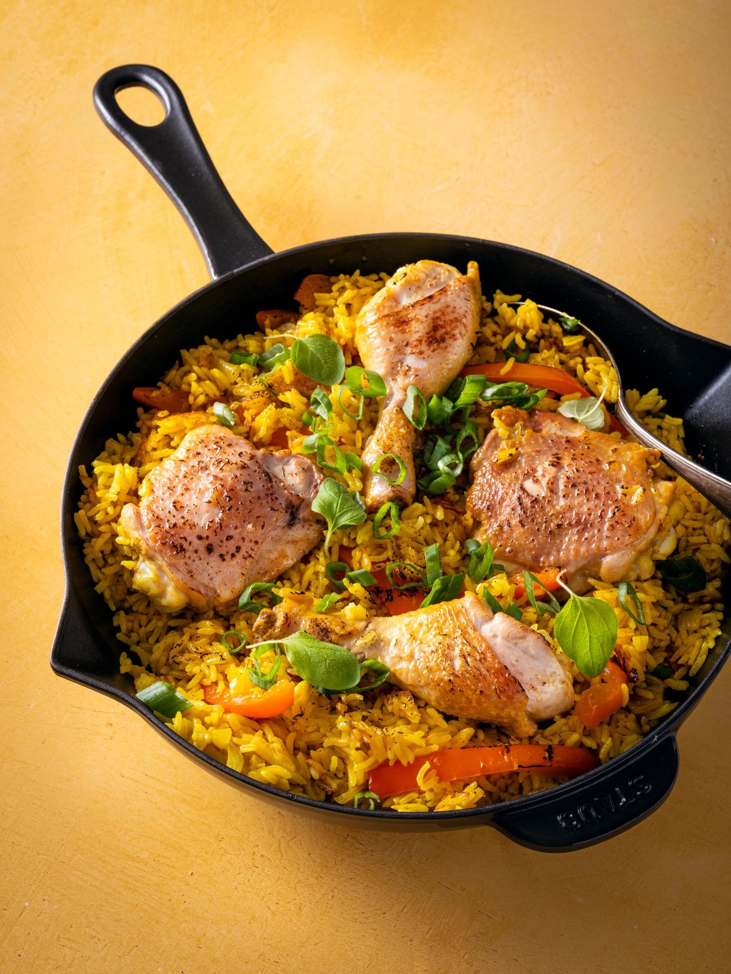 Fűszeres rizs Nyugat-Afrikából