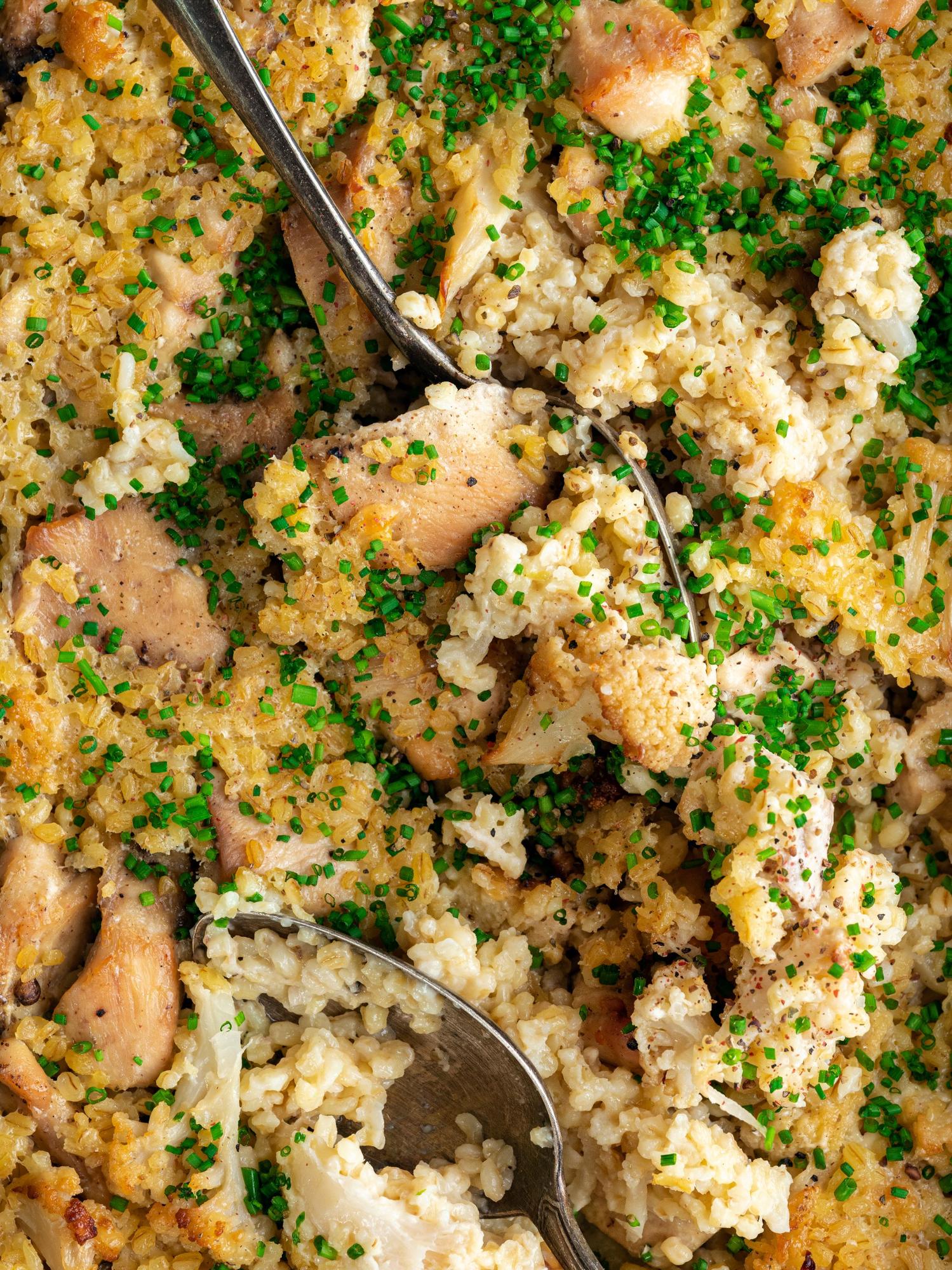 Csirkés casserole karfiollal