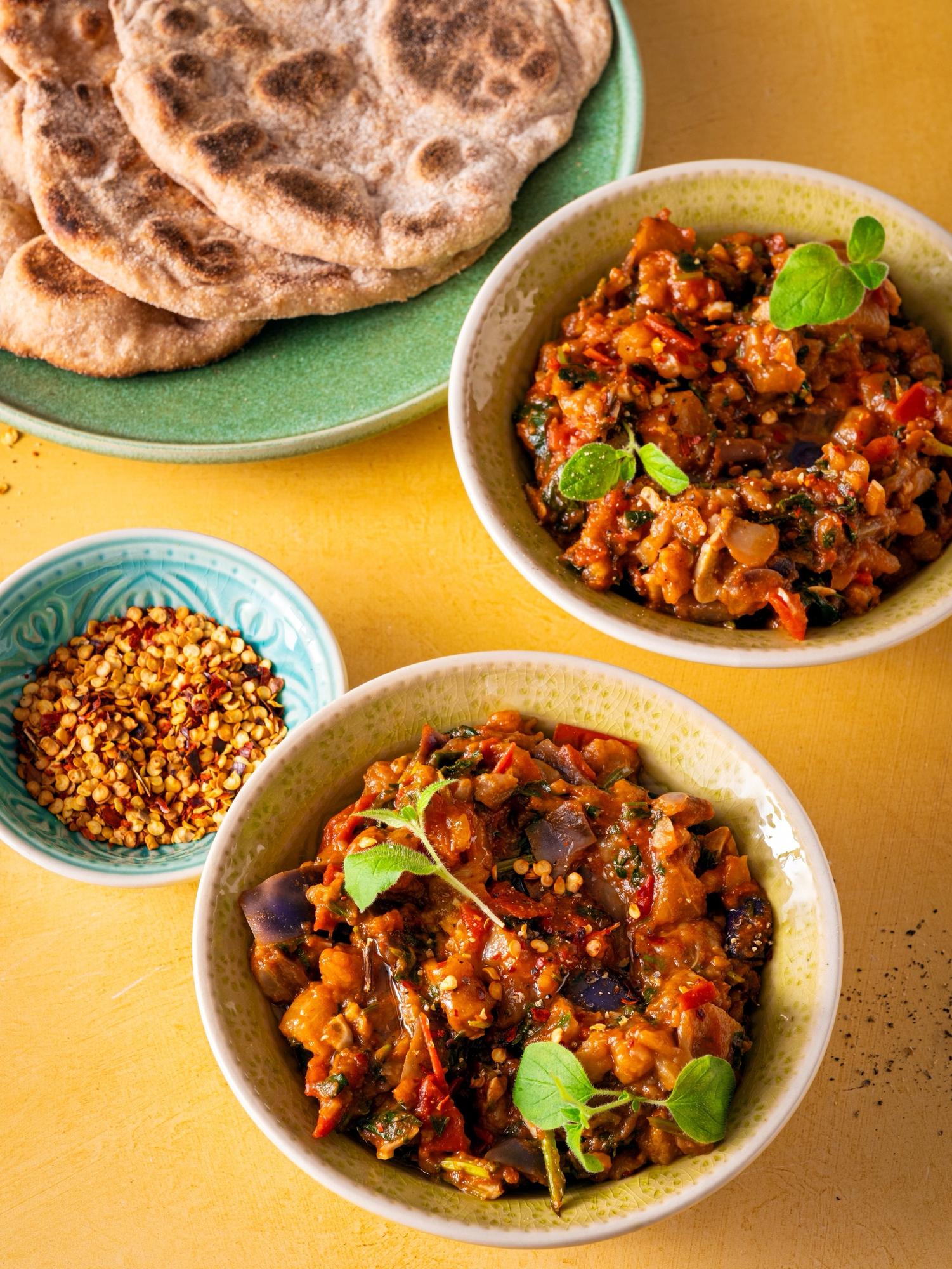 Marokkói padlizsánsaláta