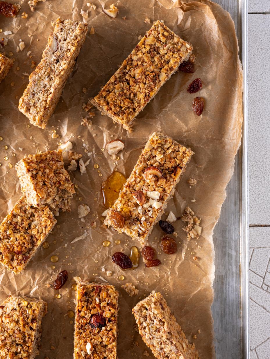 Diós rudak mézzel és banánnal