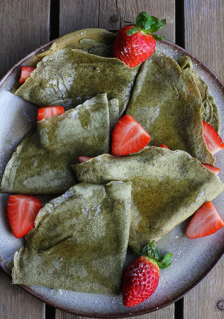 Palacsinta matcha teával