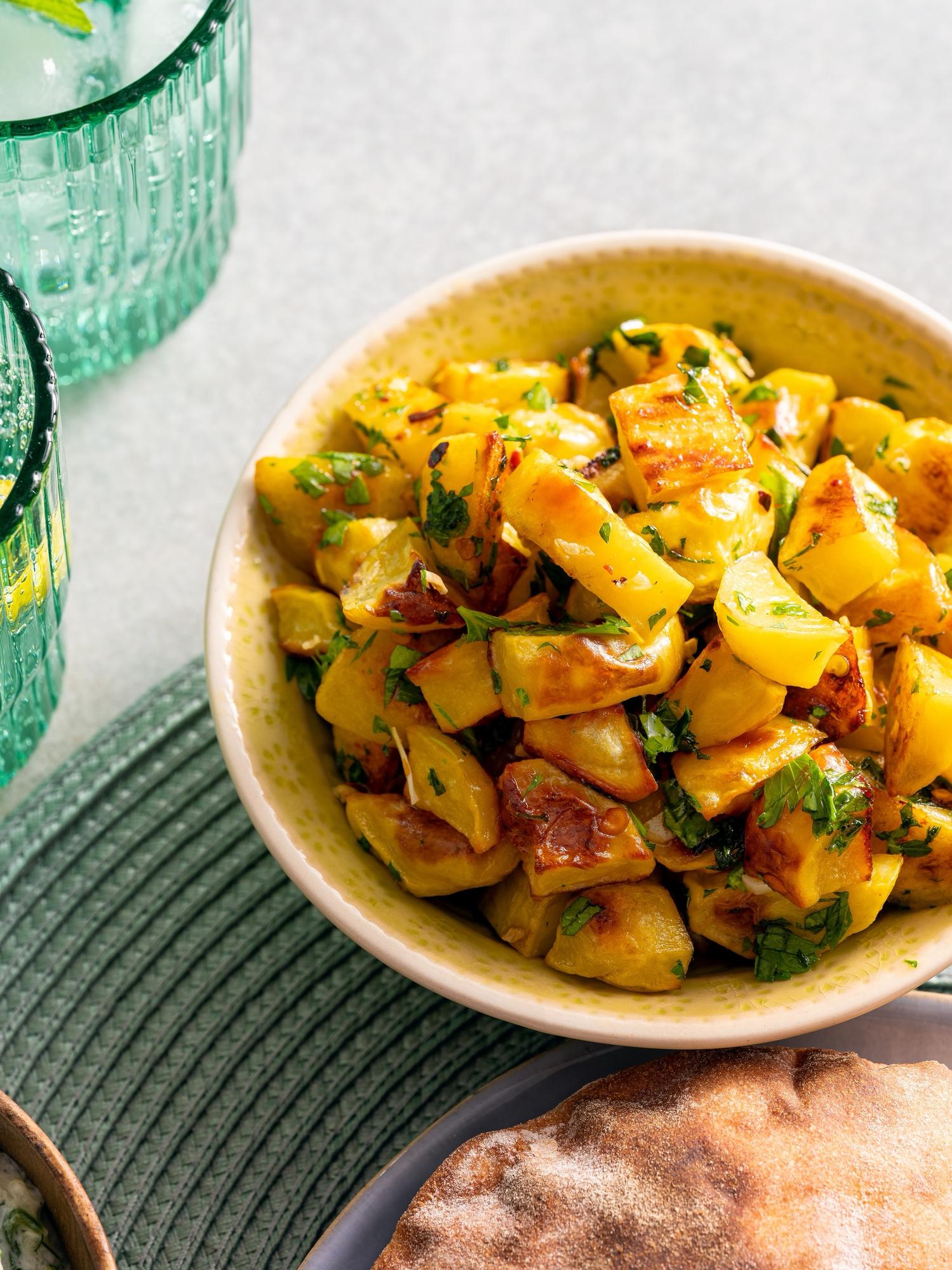 Csípős libanoni burgonya (batata harra)