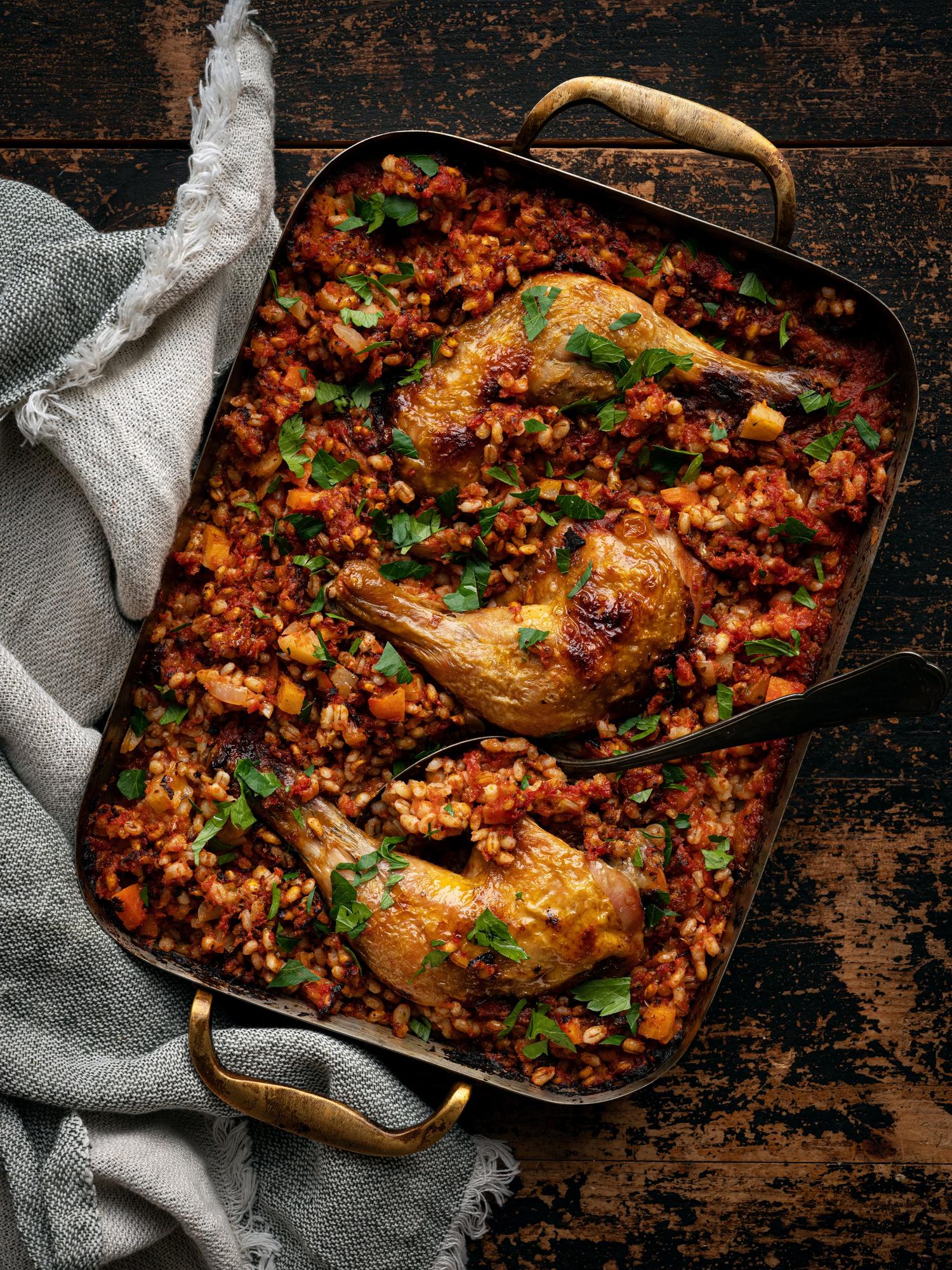 Pilaf csirkecombból