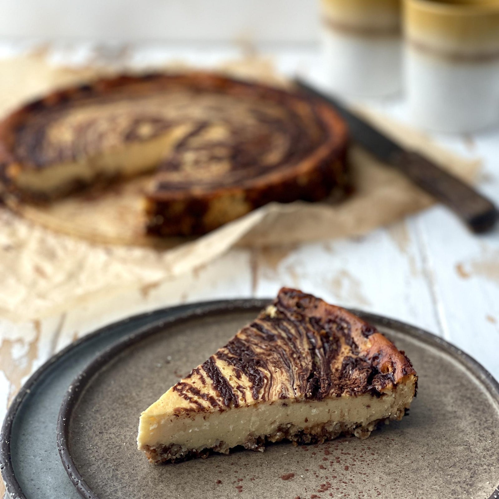 Túrós sajttorta csokival