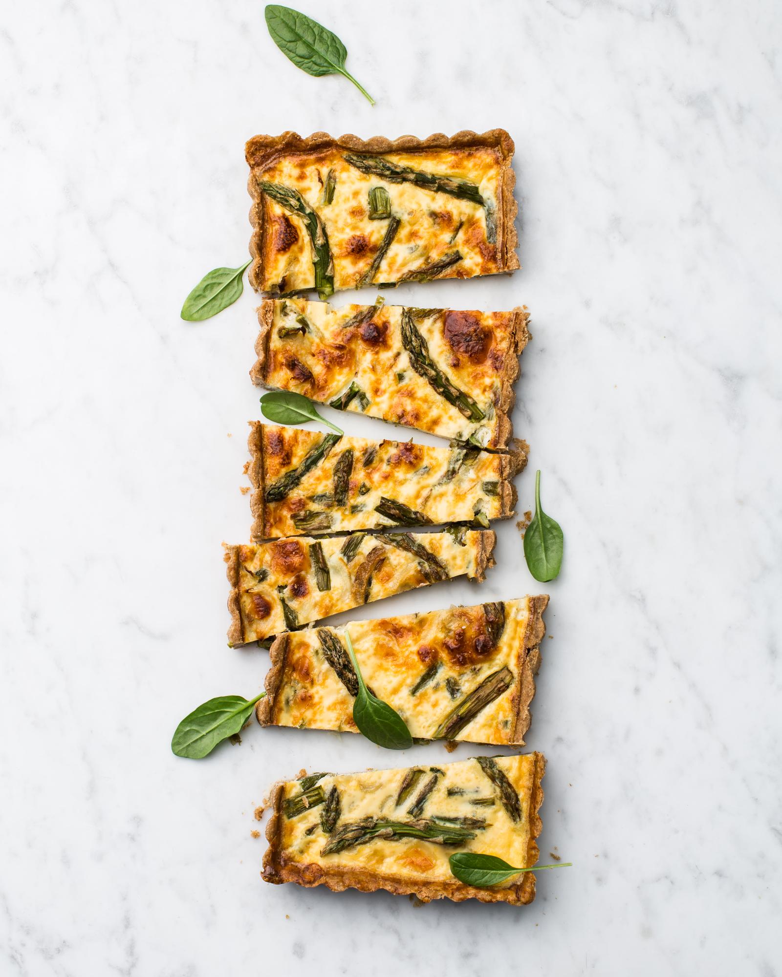 Spárgás quiche