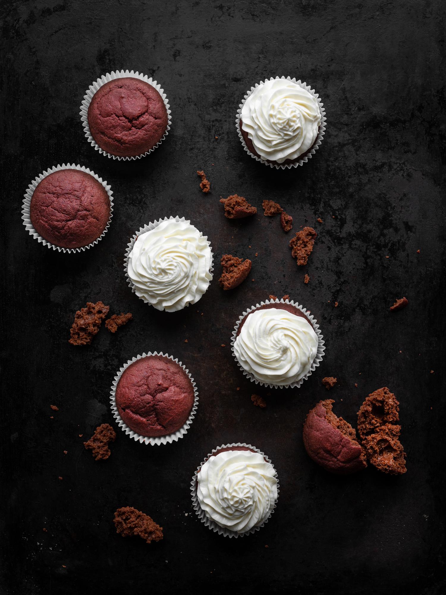 Céklás cupcake-ek