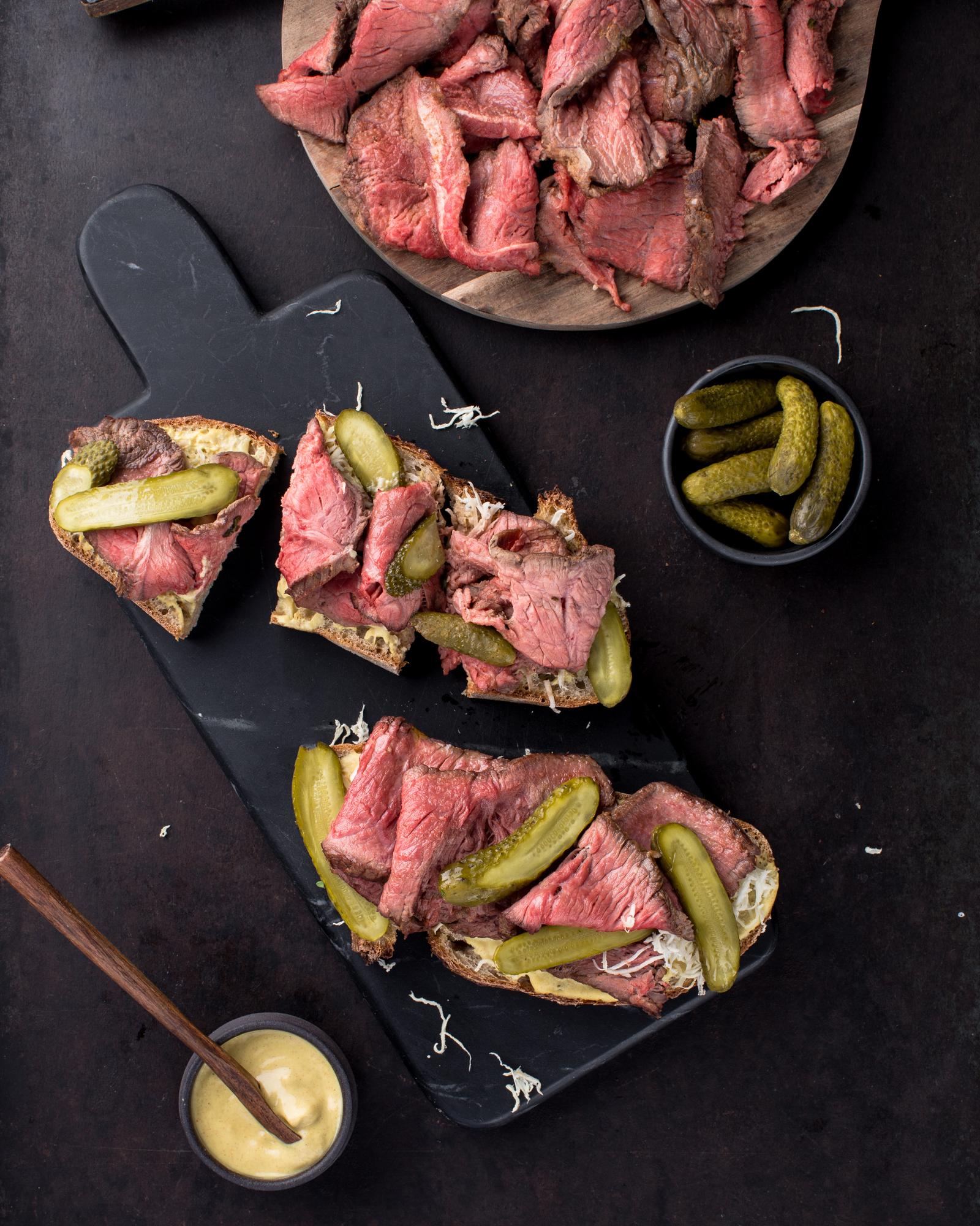 Roastbeef tormával és uborkával