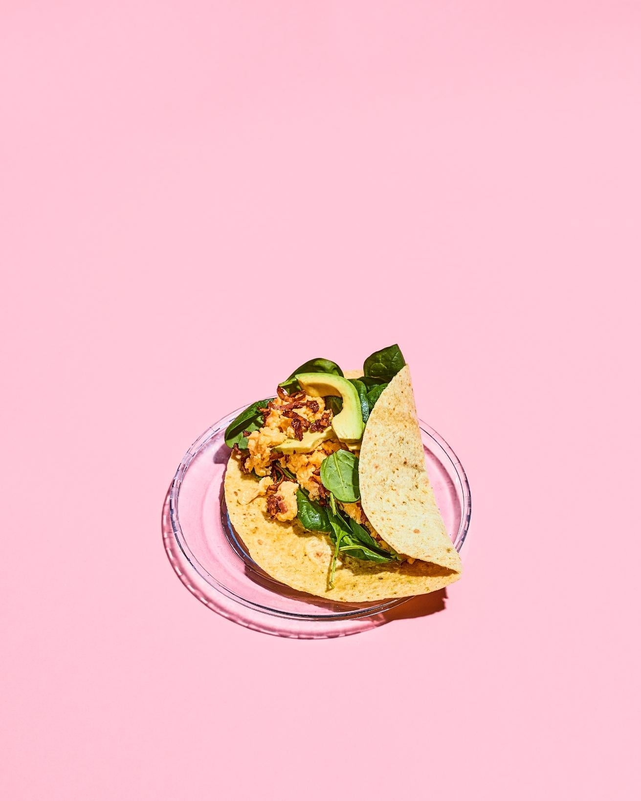 Reggeli burrito tojással és szalonnával