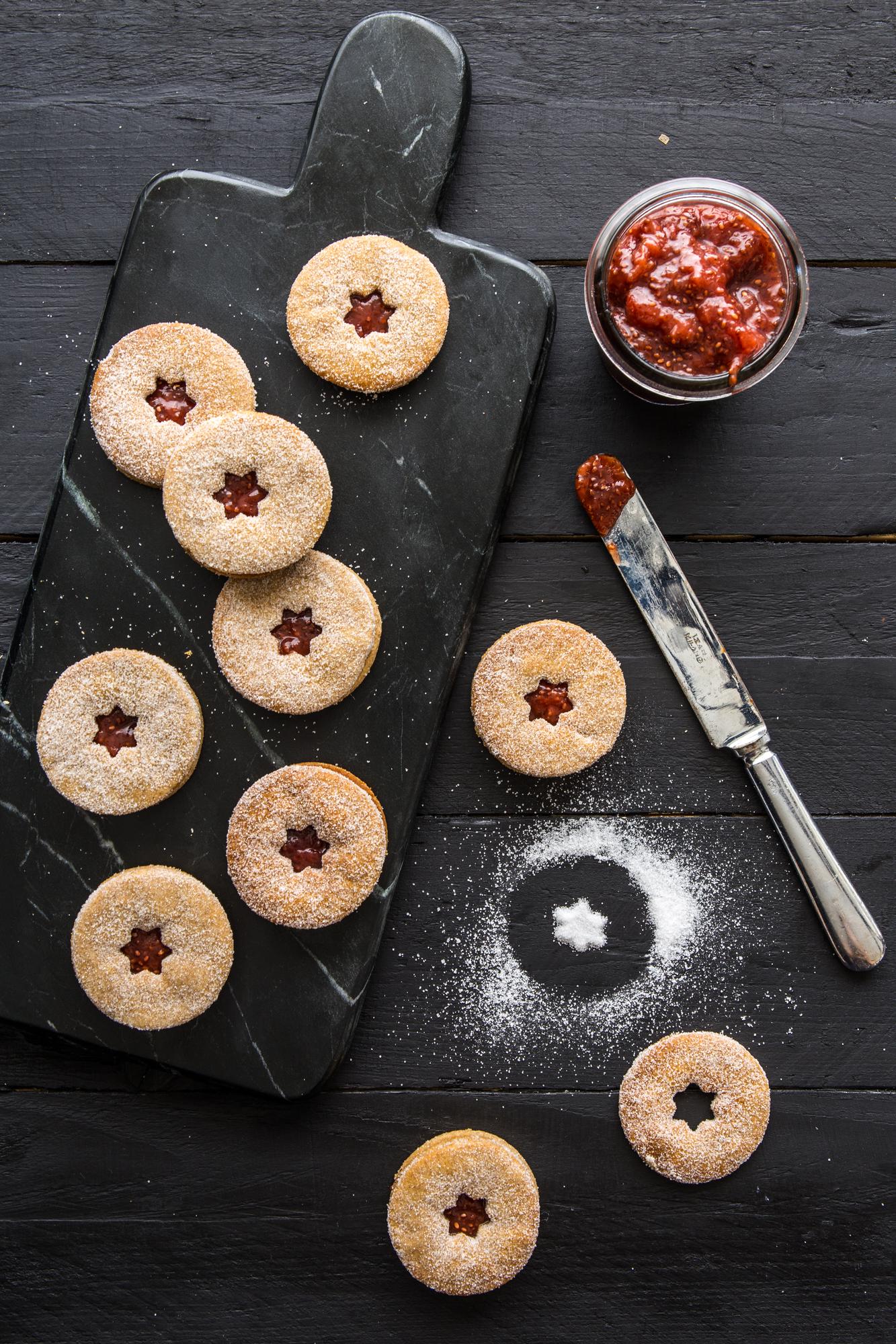 Tönkölybúza linzer korongok