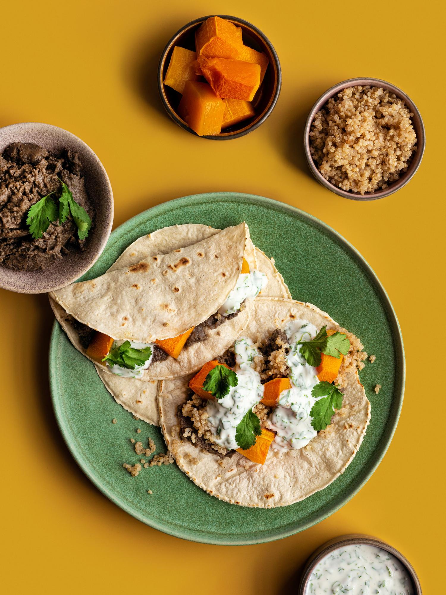 Tacos quinoával