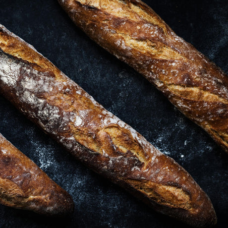 Teljes kiőrlésű kovászos bagett