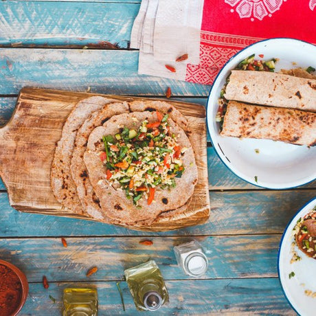 Teljes kiőrlésű tortilla