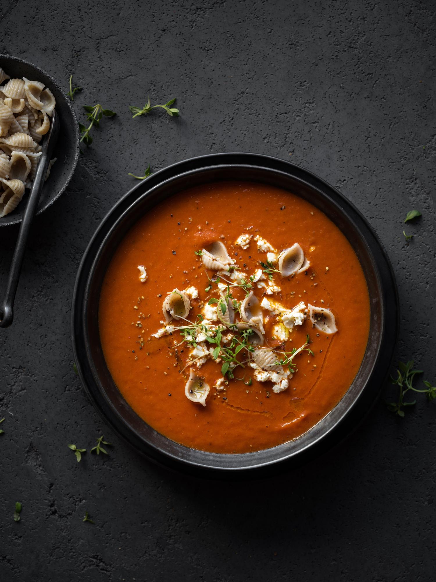 Paradicsomleves tésztával