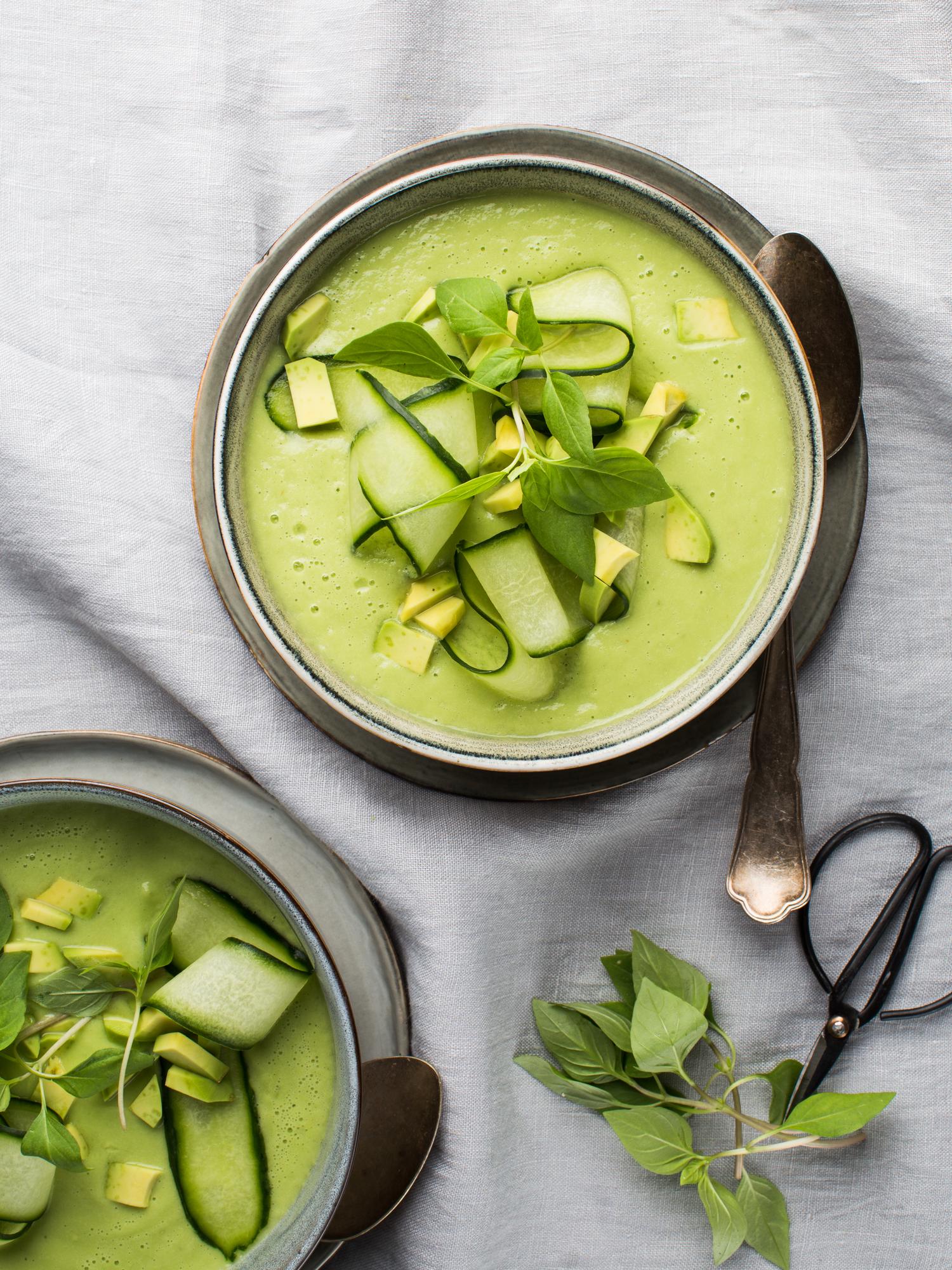 Uborkás gazpacho