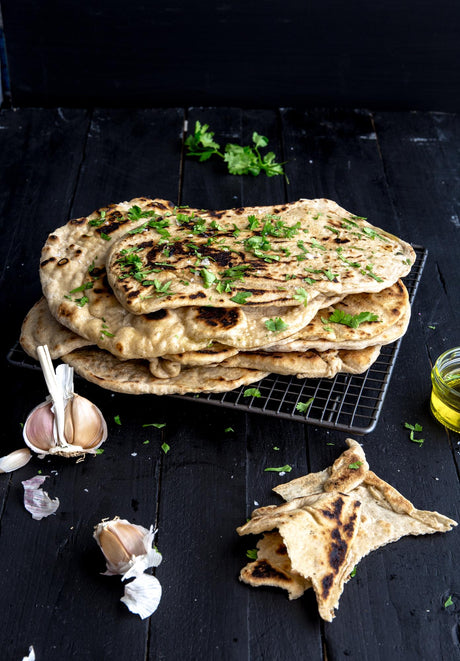 Teljes kiőrlésű naan kenyér