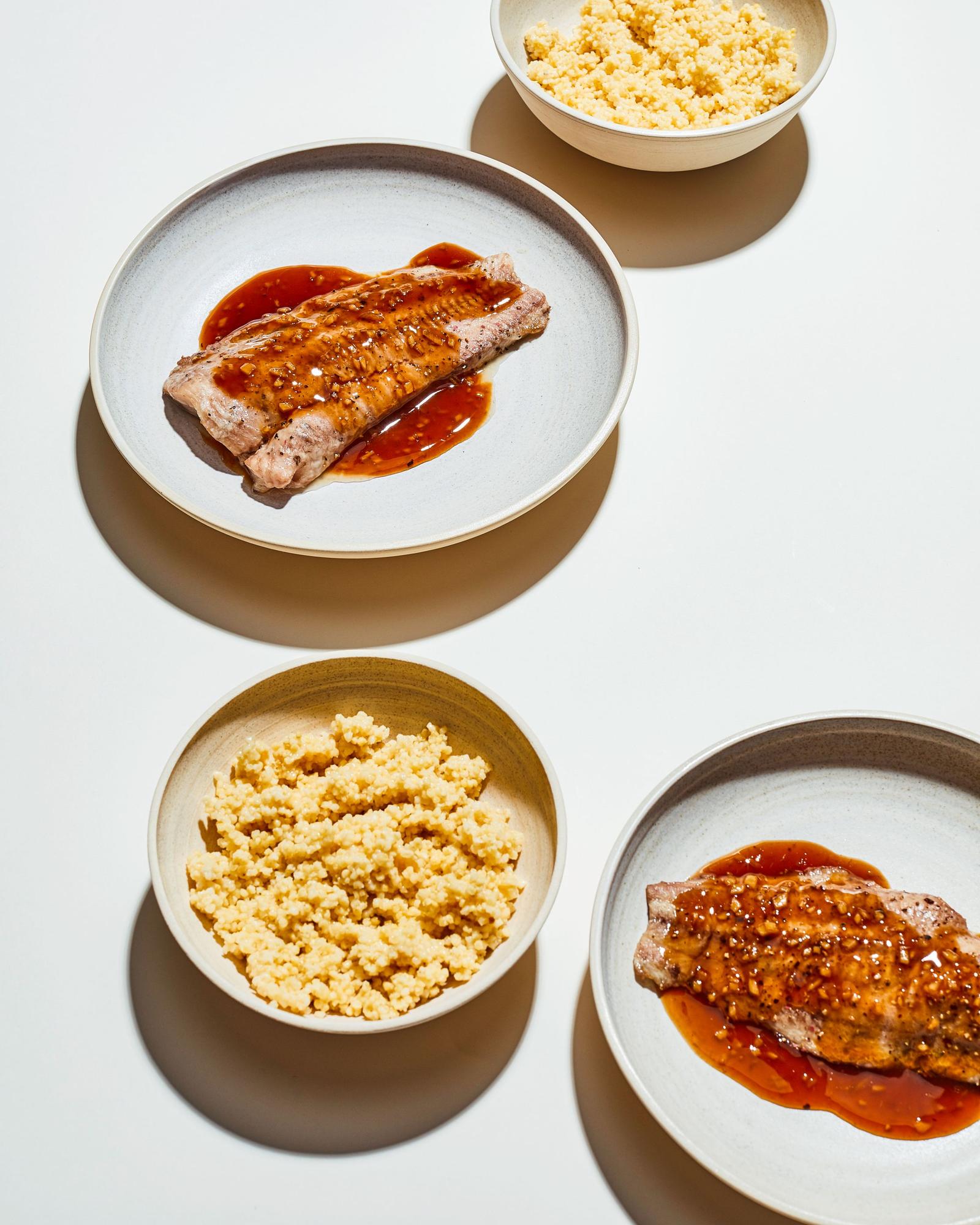 Harcsa kölessel és gyömbéres mártással