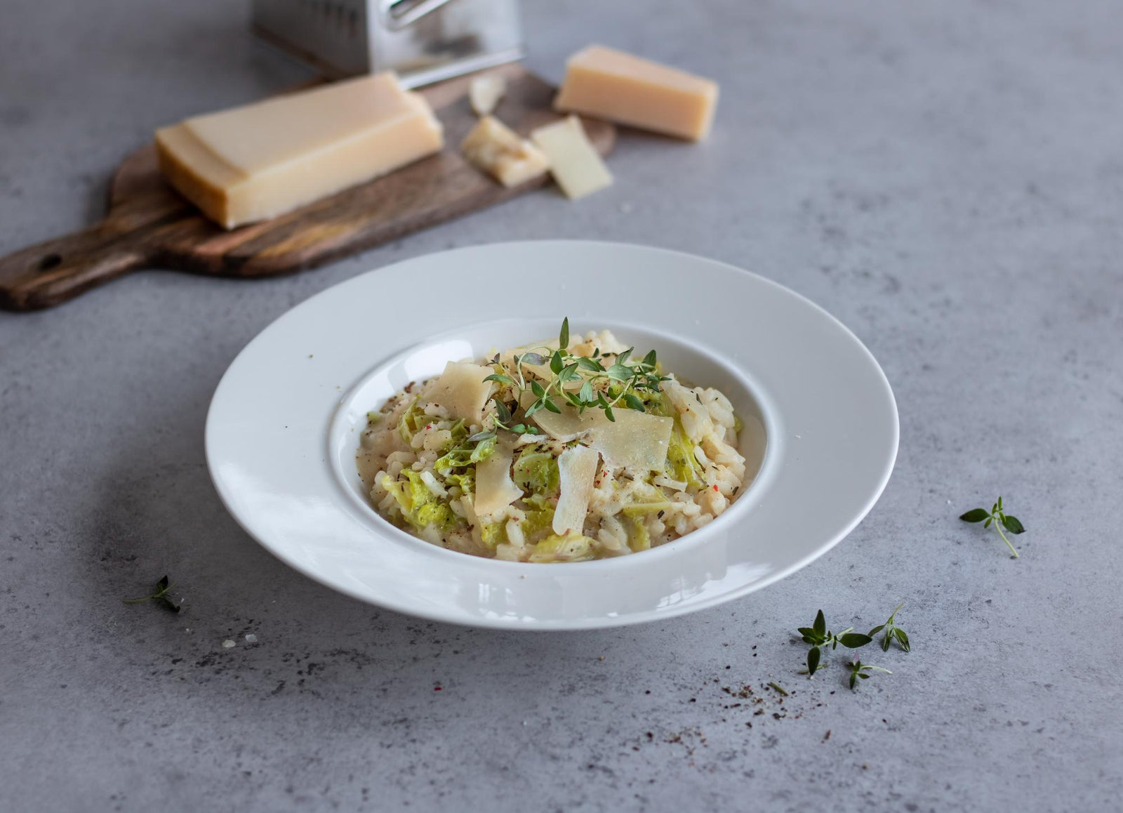 Kelkáposztás rizottó