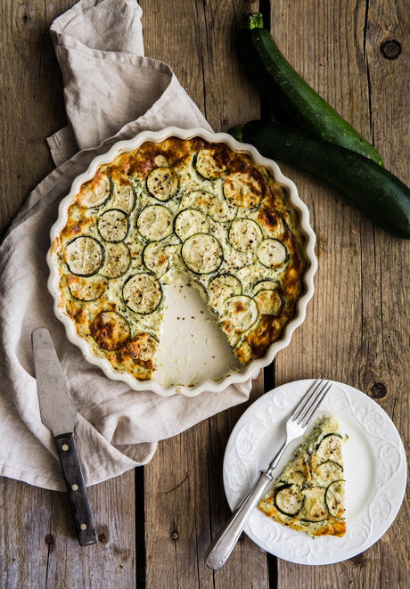 Cukkinis tortilla ricottával
