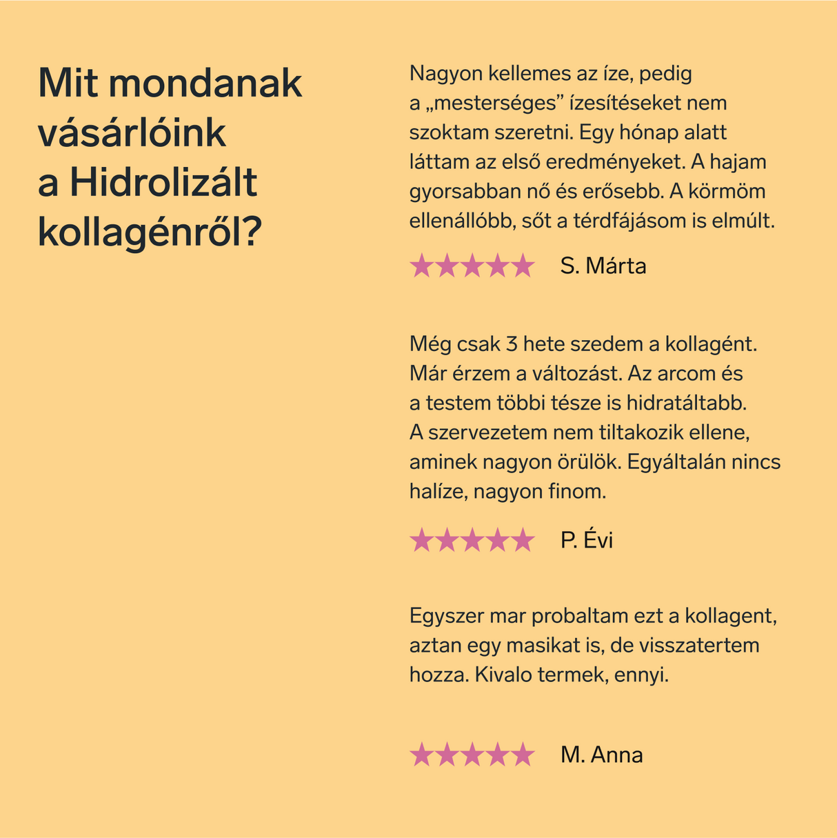 Prémium kollagén hialuronsavval és C-vitaminnal (mangó ízű)