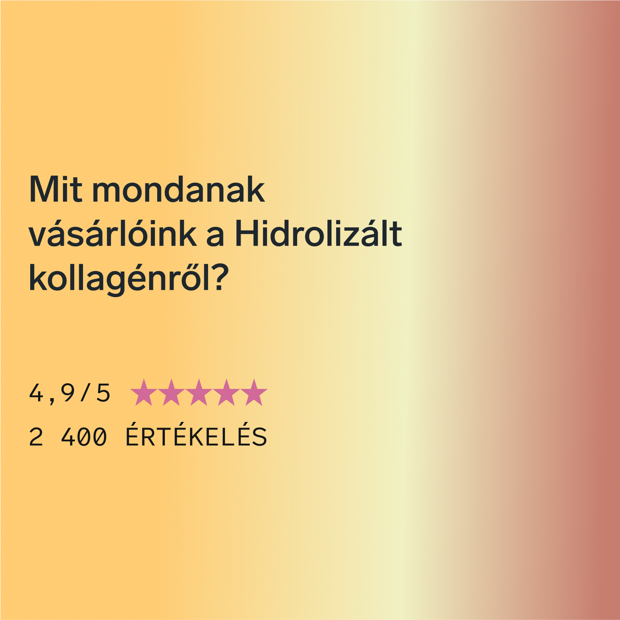 Prémium kollagén hialuronsavval és C-vitaminnal (mangó ízű)