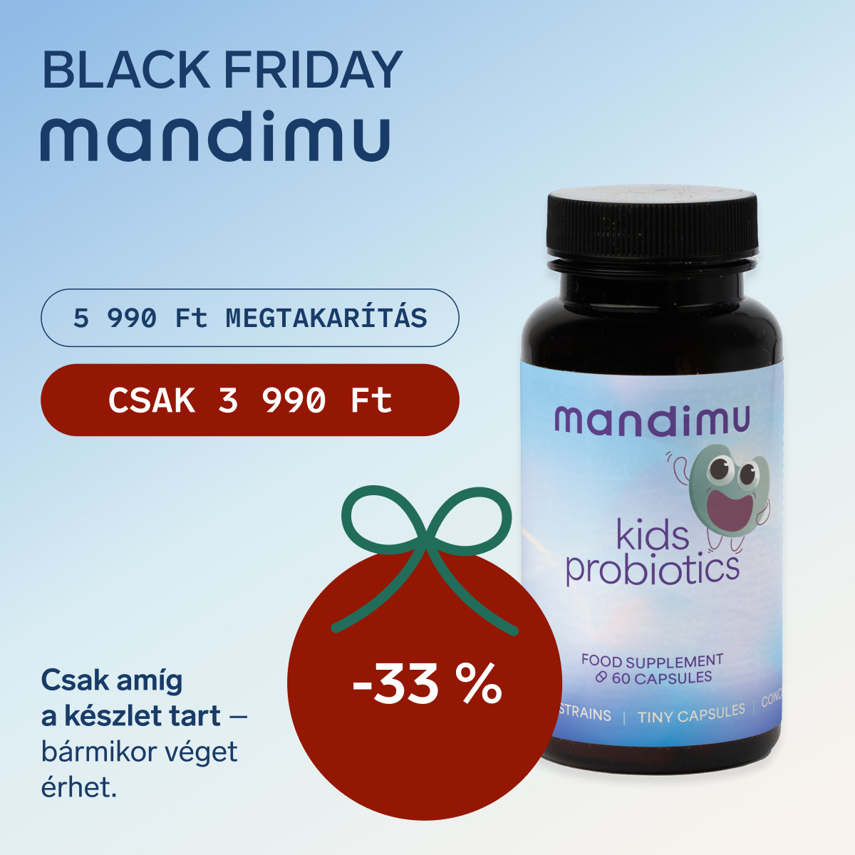 Black Friday – Gyermek probiotikum – 3990 Ft