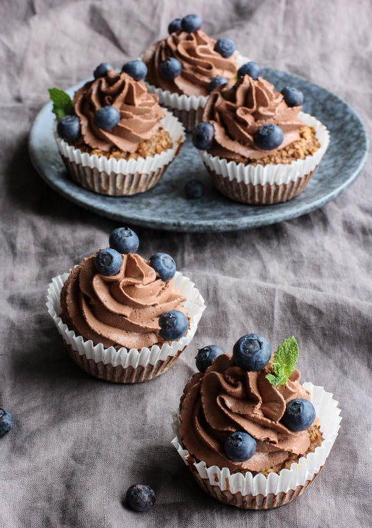 Áfonyás cupcake-ek